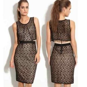 Marc by Marc Jacobs Sleeveless Lace Dress Size Sm Black Cut Outs